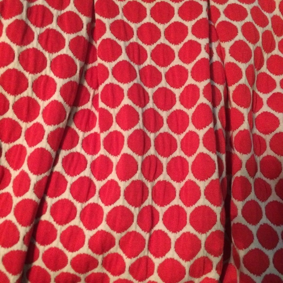 Red Polka Dot Skirt with Pockets - Picture 2 of 3